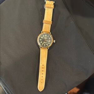 Shinola Tan Leather Strap Watch